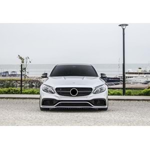 W205 C450 AMG Front Grille ABS / 2015-2018 (Piano Black)