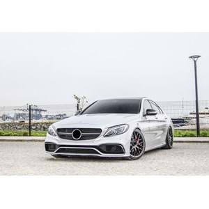 W205 C450 AMG Front Grille ABS / 2015-2018 (Piano Black)