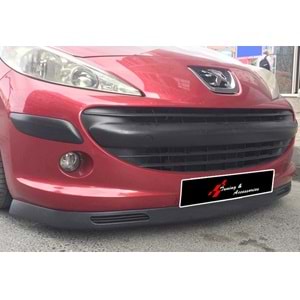 Universal Laguna Front Lip Matte Black ABS / 2 Pieces (V2 New Style)